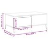 vidaXL Coffee Table Grey Sonoma 90x50x36.5 cm Engineered Wood