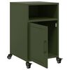 vidaXL Bedside Cabinets 2 pcs Olive Green 36x39x59 cm Steel