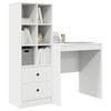 vidaXL Desk with Drawer 2 pcs White
