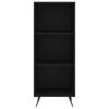 vidaxL Shelf Cabinet Black 34.5x32.5x90 cm Engineered Wood