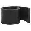 vidaXL Rubber Edge for Snow Plow Black 100x15x2 cm