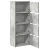 vidaXL Bookcase Concrete Grey 40x24x102 cm Engineered Wood