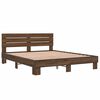 vidaXL Bed Frame without Mattress Brown Oak 150x200 cm King Size