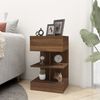 vidaXL Bedside Cabinets 2 pcs Brown Oak 40x35x65 cm Engineered Wood
