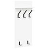vidaXL Wall-Mounted Coat Rack White 40 x 10 x 90 cm Engineered wood