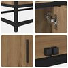 vidaXL TV Units 2 pcs Artisan Oak 210 x 35 x 41 cm Engineered wood
