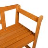 vidaXL Outdoor Bench Brown 119 x 76 x 44cm Solid pine wood