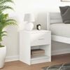 vidaXL Bedside Cabinet with Drawer White 40x34x50 cm