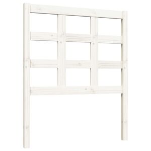 vidaXL Bed Headboard White 80.5x4x100 cm Solid Wood Pine