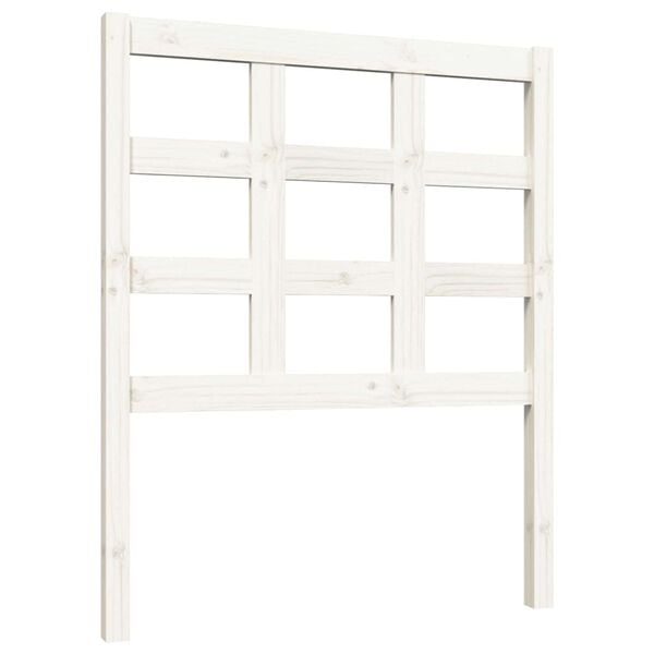 vidaXL Bed Headboard White 80.5x4x100 cm Solid Wood Pine