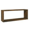 vidaXL Wall Cube Shelves 6 pcs Smoked Oak 60x15x23 cm Engineered Wood