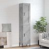 vidaXL Highboard Concrete Grey 34,5x34x180 cm Engineered Wood