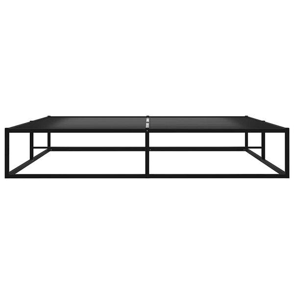 vidaXL Bed Frame without Mattress Black Metal 140x200 cm
