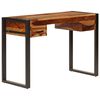 vidaXL Desk with 2 Drawers 110x50x77 cm Solid Acacia Wood