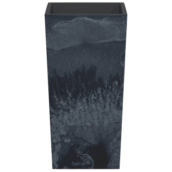 vidaXL Planter with Removable Inner Anthracite 11/26.5L PP Concrete Look