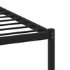 vidaXL Metal Bed Frame without Mattress Smoked Oak 107x203 cm