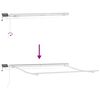 vidaXL Manual Retractable Awning with LED Brown 300x250 cm