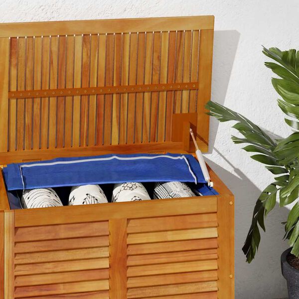 vidaXL Garden Storage Box with Louver 150x50x56 cm Solid Wood Acacia