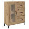 vidaXL Highboard Artisan Oak 69.5 x 34 x 180 cm Engineered Wood