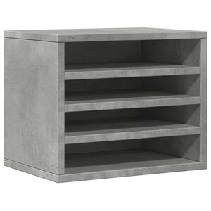 vidaXL Desk Organiser Concrete Grey 36x26x29,5 cm Engineered Wood