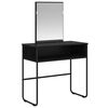 vidaXL Dressing Table Black Oak 81 x 40 x 131 cm Engineered Wood
