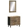 vidaXL 2 Piece Bathroom Furniture Set Solid Wood Mango
