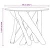vidaXL Coffee Table Solid Teak Driftwood 60 cm