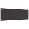 vidaXL Kitchen Backsplash Dark grey 120 x 40 x 0.6 cm Tempered Glass