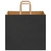 vidaXL Paper Bags 250 pcs with Handles Black 32x22x28 cm