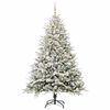 vidaXL Artificial Pre-lit Christmas Tree with Ball Set Green 180 cm