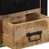 vidaXL Bedside Cabinets 2 pcs 40x35x40 cm Solid Rough Wood Mango