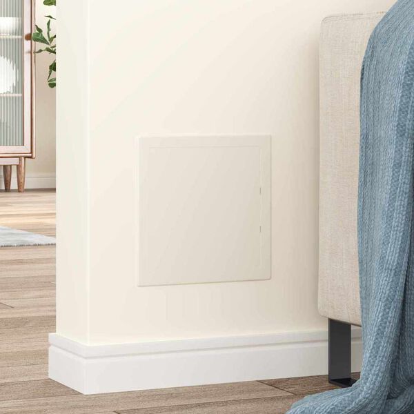 vidaXL Access Panels 2 pcs White 20 x 20 cm ABS Plastic