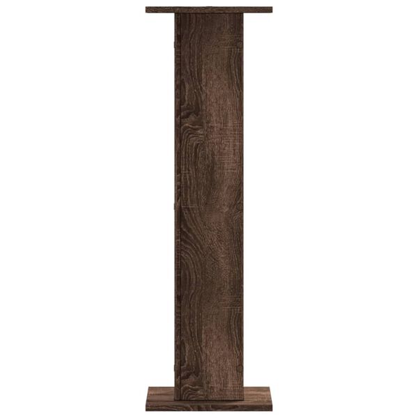 vidaXL Plant Stands 2 pcs Brown Oak 30x30x95 cm Engineered Wood