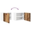 vidaXL Hanging Cabinet 2 pcs Old Wood and White 50 x 31 x 40 cm