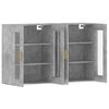 vidaXL Wall Mounted Cabinets 2 pcs Concrete Grey Engineered Wood