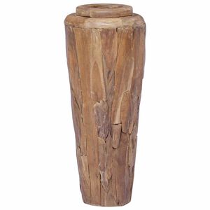 vidaXL Decoration Vase 40x100 cm Solid Teak Wood