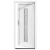 vidaXL Front Door White PVC