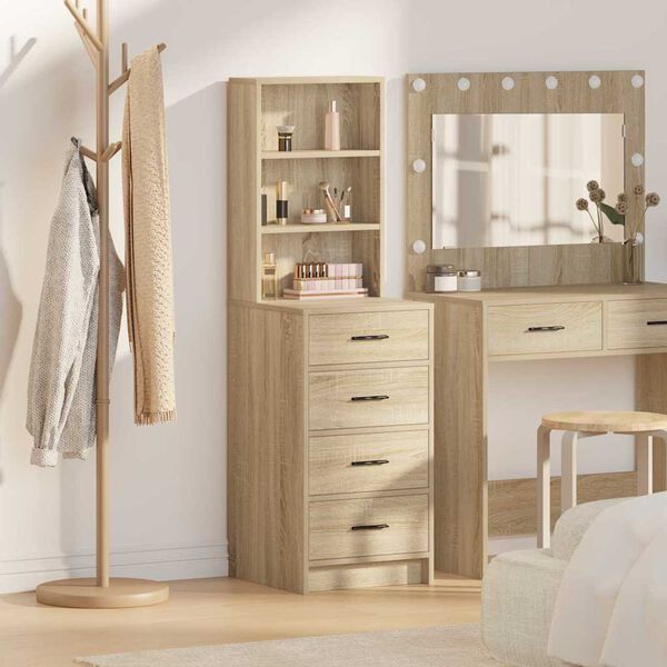 vidaXL Highboard Sonoma oak 40 x 41 x 135 cm Engineered wood