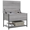 vidaXL Storage Bench Grey Sonoma 70x42.5x47 cm Engineered Wood