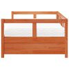vidaXL Daybed with Mattress Wax Brown 80x200 cm Solid Wood Pine