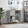 vidaXL Record Cabinet Grey Sonoma 84.5x38x89 cm Engineered Wood
