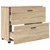 vidaXL Bathroom Furniture Set with Drawer with Shelf 3 pcs Sonoma Oak