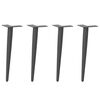 vidaXL Coffee Table Legs Conical Shape 4 pcs Anthracite 42-43 cm Steel