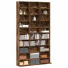 vidaXL CD Cabinet Smoked Oak 102x23x177.5 cm Engineered Wood