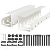 vidaXL Under Desk Cable Management Tray 2 pcs White 43 x 10 x 10 cm
