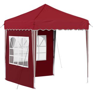 vidaXL Pop-up Party Tent Burgundy 195 x 195 x 245 cm
