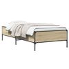 vidaXL Bed Frame Sonoma Oak 80 x 200 cm Engineered Wood