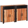 vidaXL Sideboard 2 pcs Brown 110 x 30 x 75 cm Solid Acacia Wood