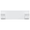 vidaXL Bed Headboard with Cabinets White Engineered Wood