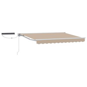 vidaXL Electric Retractable Awning Beige 2.5 x 2 m